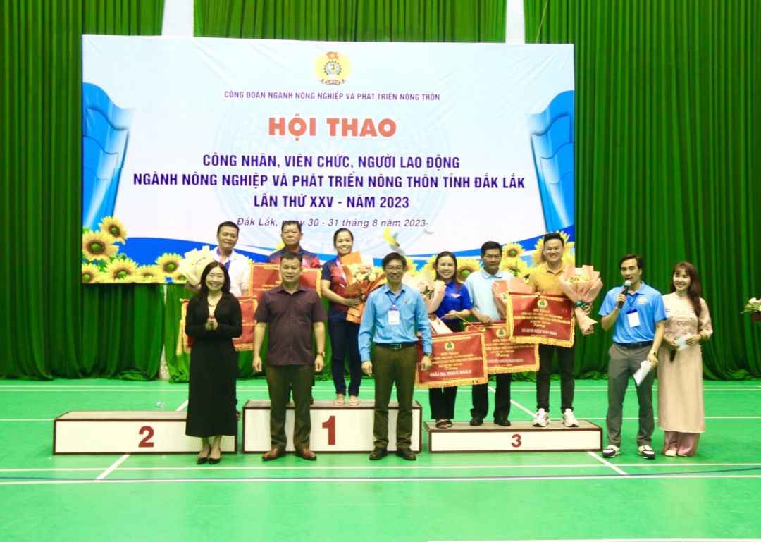 Bế mạc Hội thao Công đoàn ngành NN-PTNT tỉnh lần thứ XXV, năm 2023